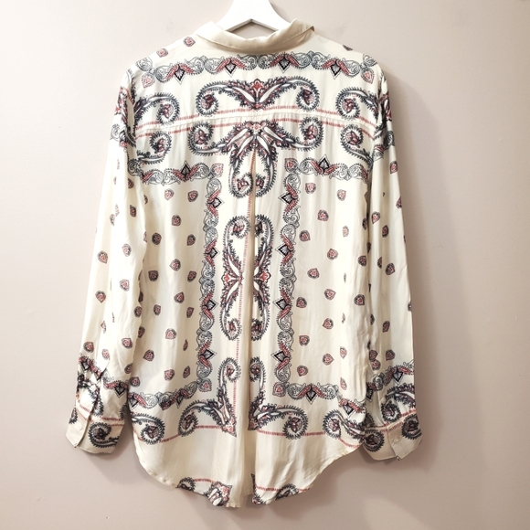 J Crew - Drapey paisley-print shirt - Size L - Picture 7 of 9